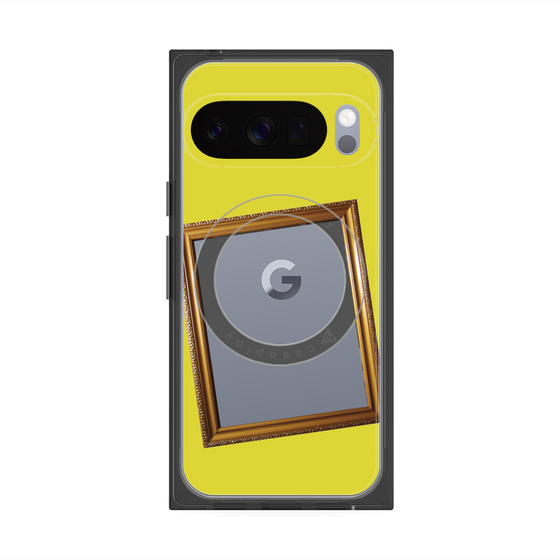 Premium Square Case with Pixelsnap［ Photo Frame - Yellow ］