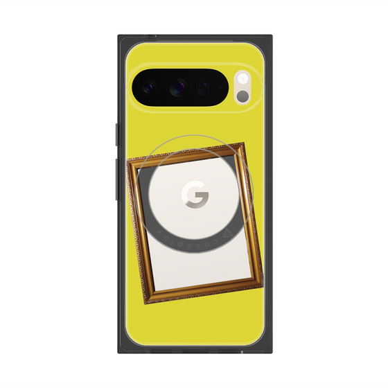 Premium Square Case with Pixelsnap［ Photo Frame - Yellow ］