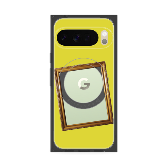 Premium Square Case with Pixelsnap［ Photo Frame - Yellow ］