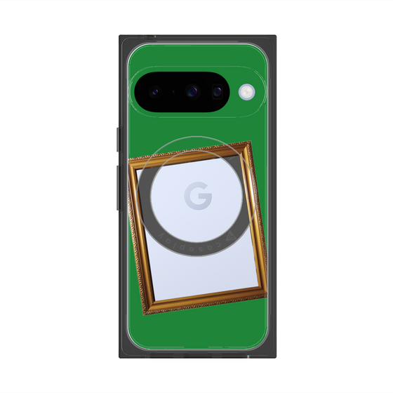 Premium Square Case with Pixelsnap［ Photo Frame - Green ］