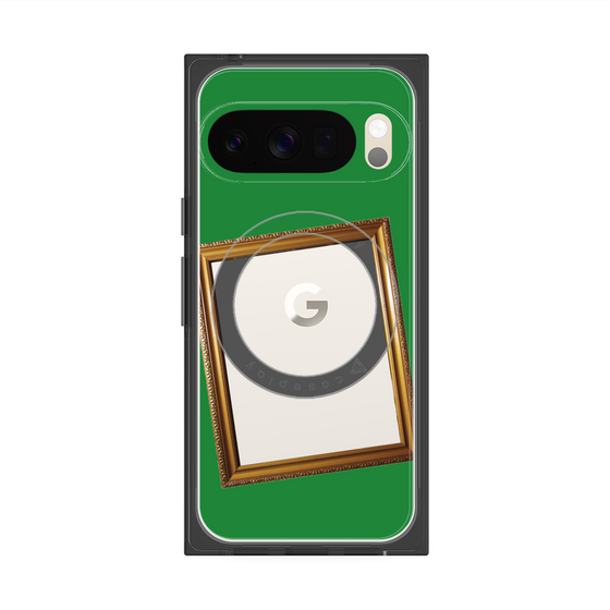 Premium Square Case with Pixelsnap［ Photo Frame - Green ］