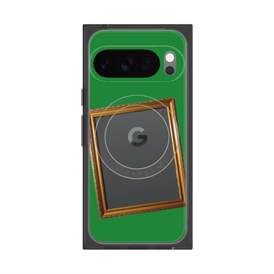 Premium Square Case with Pixelsnap［ Photo Frame - Green ］