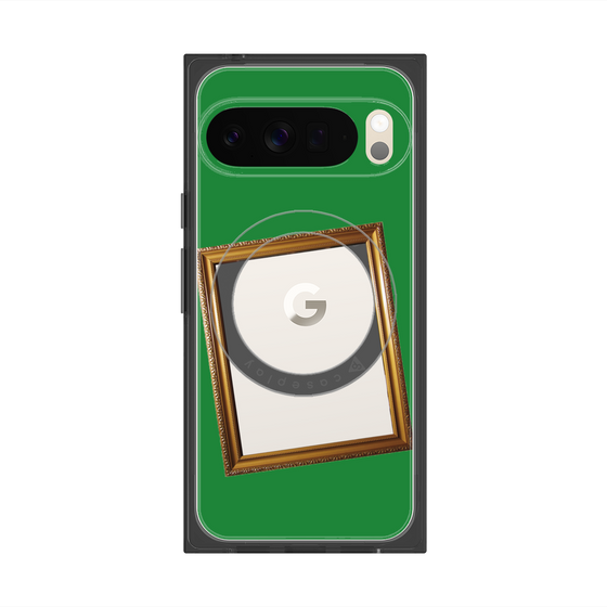 Premium Square Case with Pixelsnap［ Photo Frame - Green ］