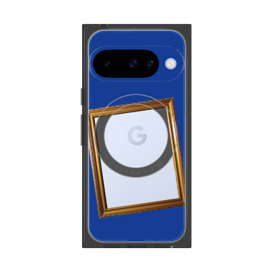 Premium Square Case with Pixelsnap［ Photo Frame - Blue ］