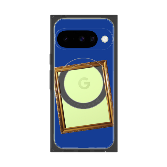 Premium Square Case with Pixelsnap［ Photo Frame - Blue ］