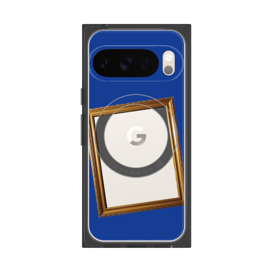 Premium Square Case with Pixelsnap［ Photo Frame - Blue ］