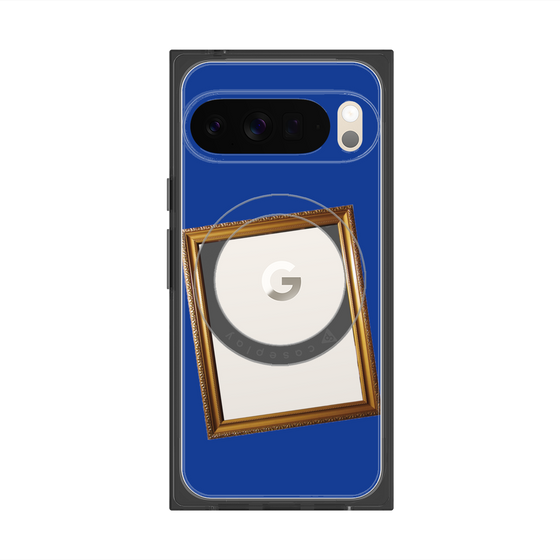 Premium Square Case with Pixelsnap［ Photo Frame - Blue ］