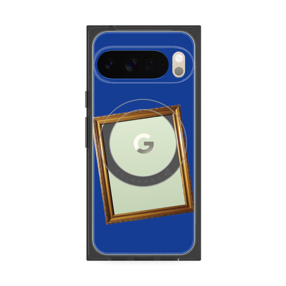 Premium Square Case with Pixelsnap［ Photo Frame - Blue ］