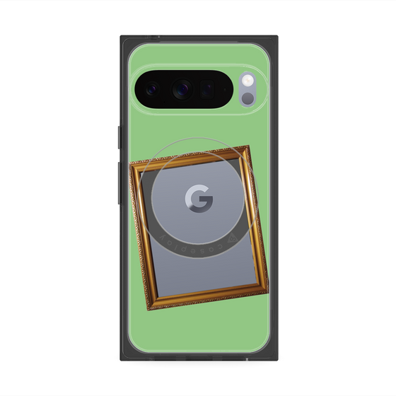 Premium Square Case with Pixelsnap［ Photo Frame - Light Green ］