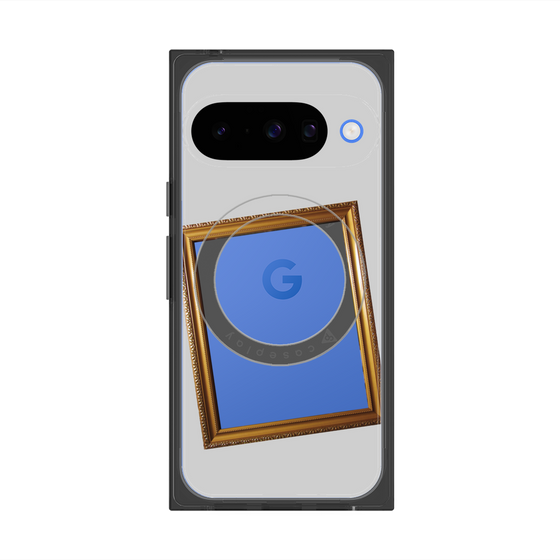 Premium Square Case with Pixelsnap［ Photo Frame - Light Gray ］