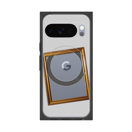 Premium Square Case with Pixelsnap［ Photo Frame - Light Gray ］