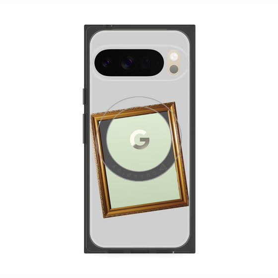 Premium Square Case with Pixelsnap［ Photo Frame - Light Gray ］