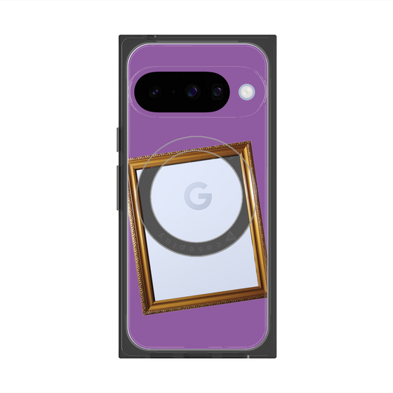 Premium Square Case with Pixelsnap［ Photo Frame - Purple ］