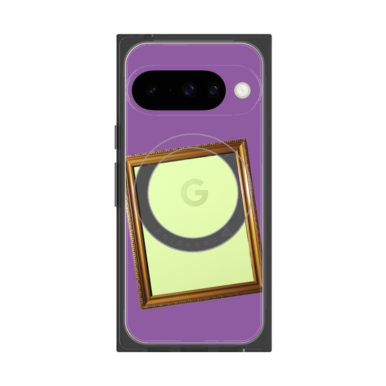 Premium Square Case with Pixelsnap［ Photo Frame - Purple ］