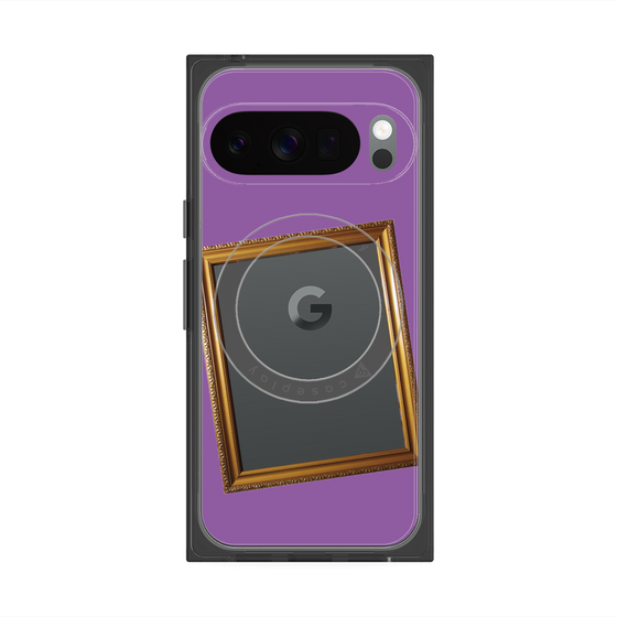 Premium Square Case with Pixelsnap［ Photo Frame - Purple ］
