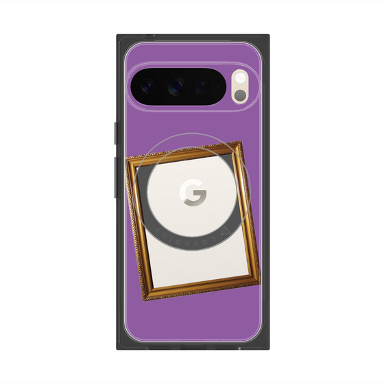Premium Square Case with Pixelsnap［ Photo Frame - Purple ］