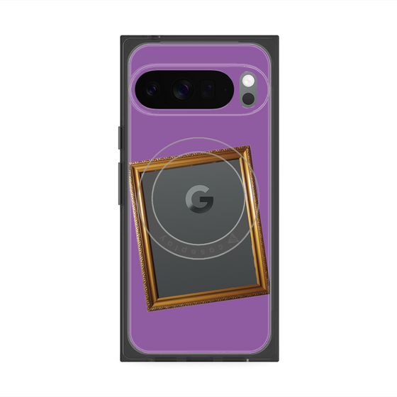 Premium Square Case with Pixelsnap［ Photo Frame - Purple ］