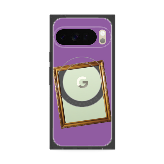 Premium Square Case with Pixelsnap［ Photo Frame - Purple ］