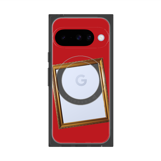 Premium Square Case with Pixelsnap［ Photo Frame - Red ］