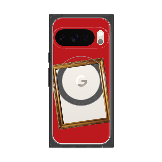 Premium Square Case with Pixelsnap［ Photo Frame - Red ］