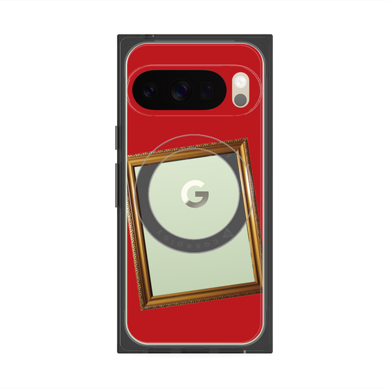 Premium Square Case with Pixelsnap［ Photo Frame - Red ］