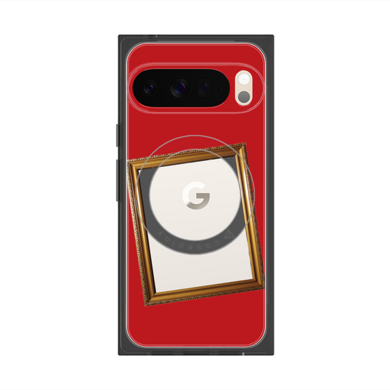 Premium Square Case with Pixelsnap［ Photo Frame - Red ］