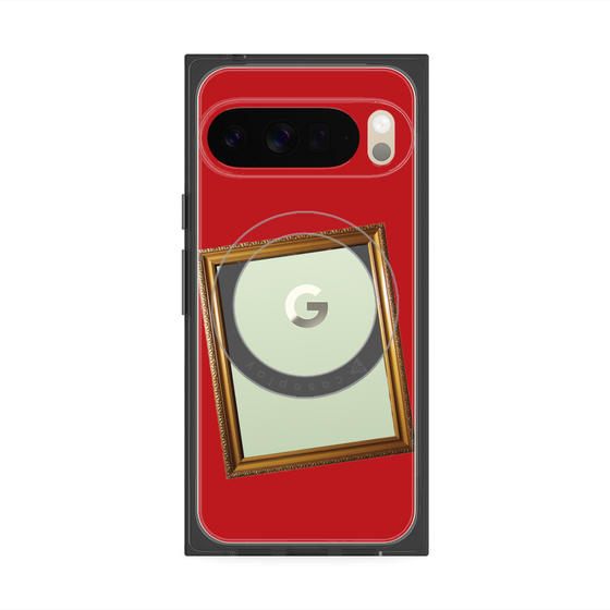 Premium Square Case with Pixelsnap［ Photo Frame - Red ］