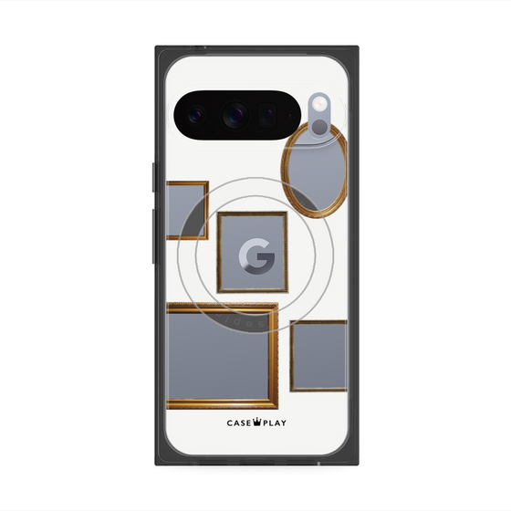 Premium Square Case with Pixelsnap［ Photo Frames - White ］