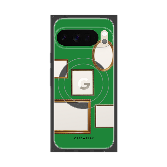 Premium Square Case with Pixelsnap［ Photo Frames - Green ］