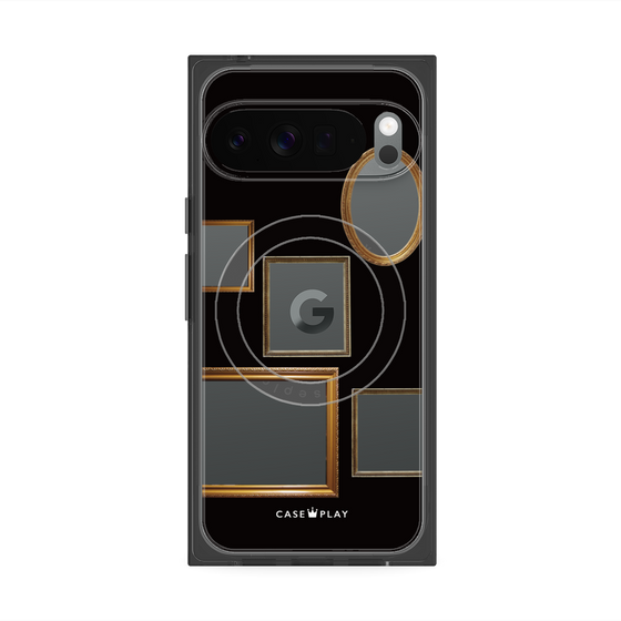 Premium Square Case with Pixelsnap［ Photo Frames - Black ］