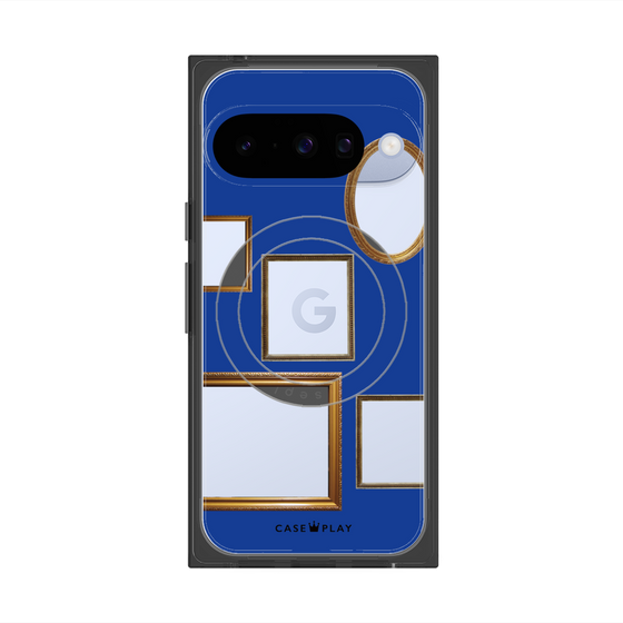 Premium Square Case with Pixelsnap［ Photo Frames - Blue ］