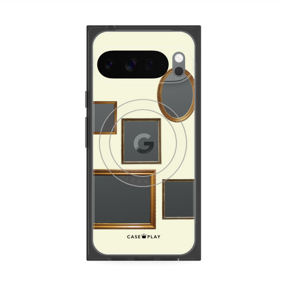 Premium Square Case with Pixelsnap［ Photo Frames - Ivory ］