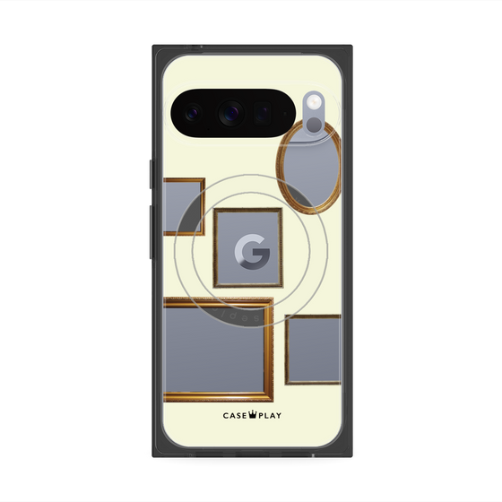 Premium Square Case with Pixelsnap［ Photo Frames - Ivory ］