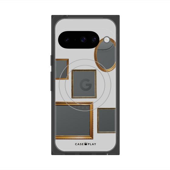 Premium Square Case with Pixelsnap［ Photo Frames - Light Gray ］