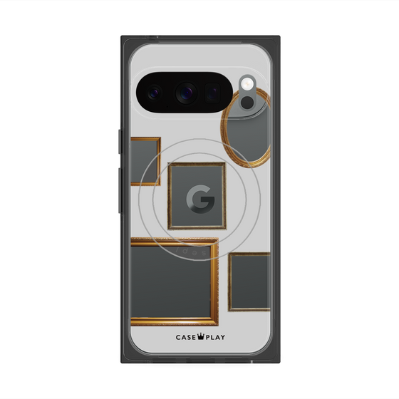 Premium Square Case with Pixelsnap［ Photo Frames - Light Gray ］