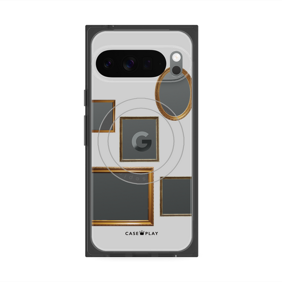 Premium Square Case with Pixelsnap［ Photo Frames - Light Gray ］