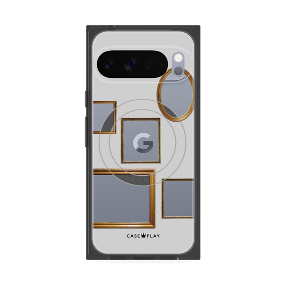 Premium Square Case with Pixelsnap［ Photo Frames - Light Gray ］