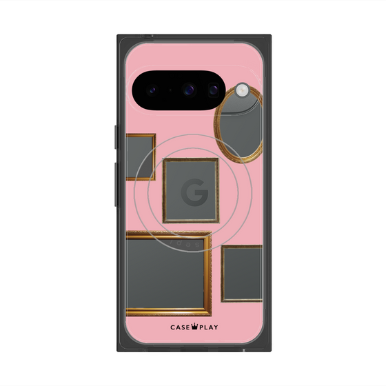 Premium Square Case with Pixelsnap［ Photo Frames - Pink ］