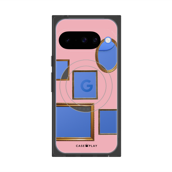 Premium Square Case with Pixelsnap［ Photo Frames - Pink ］