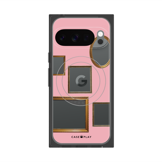 Premium Square Case with Pixelsnap［ Photo Frames - Pink ］