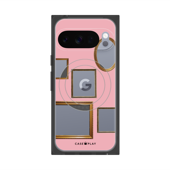 Premium Square Case with Pixelsnap［ Photo Frames - Pink ］