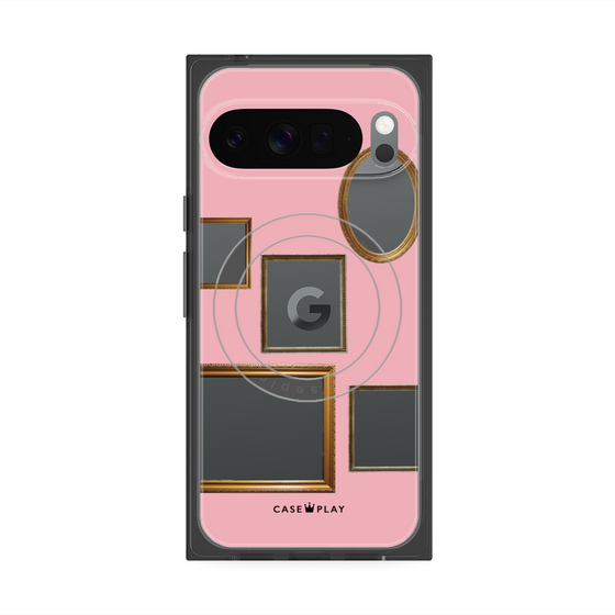 Premium Square Case with Pixelsnap［ Photo Frames - Pink ］