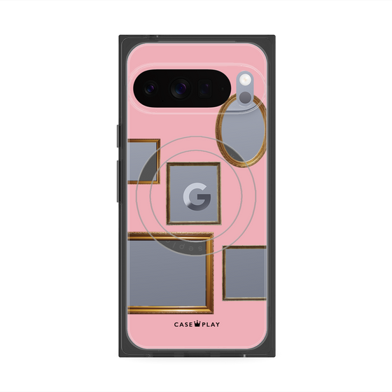 Premium Square Case with Pixelsnap［ Photo Frames - Pink ］