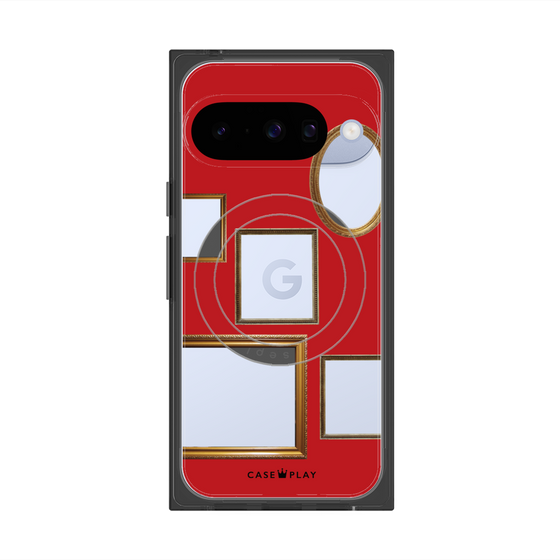 Premium Square Case with Pixelsnap［ Photo Frames - Red ］