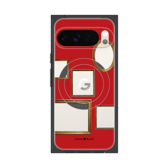 Premium Square Case with Pixelsnap［ Photo Frames - Red ］