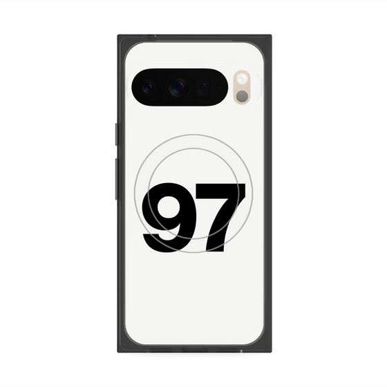 Premium Square Case with Pixelsnap［ No.97 - White ］