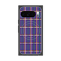 Premium Square Case with Pixelsnap［ Tartan Check - Purple ］