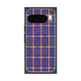 Premium Square Case with Pixelsnap［ Tartan Check - Purple ］