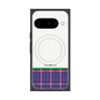 Premium Square Case with Pixelsnap［ CASEPLAY Tartan Check - Purple ］