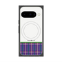 Premium Square Case with Pixelsnap［ CASEPLAY Tartan Check - Purple ］